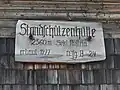 Nástěnný panel chaty Filmoor-Standschützenhütte
