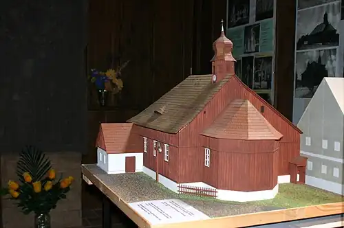 Model flájského kostela