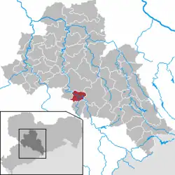 Flöha na mapě