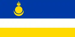 Republika Burjatsko – vlajka