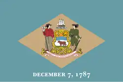 Vlajka amerického státu Delaware