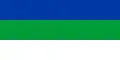 Vlajka Republiky Komi (1991–1997) Poměr stran: 1:2