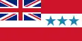 Vlajka ostrova Rarotonga (1888–1893) Poměr stran: 1:2