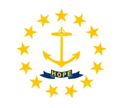 Vlajka amerického státu Rhode Island