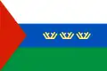 Vlajka Ťumeňské oblasti (1995–2008) Poměr stran: 2:3