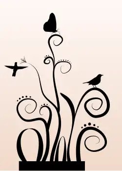 Květinová kresba v Inkscape