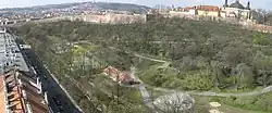 Park Folimanka z Nuselského mostu