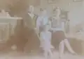 Jaroslav Kopecký s rodiči a sestrou