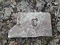 Fragment cihly ze Společné cihelny