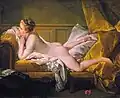 François Boucher: Odpočívající dívka (Marie-Louise O’Murphyová), 1751