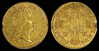 Louisdor Ludvíka XIV., 1638-1715