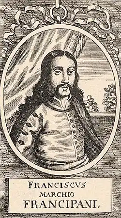František Kryštof Frangipani (kolem roku 1670).