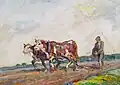 František Hoplíček Podzimní orba