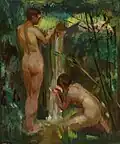 František Jakub U vodopádu (studie)