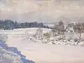 František Kaván Ráno na Chrudimce u Stanu (kol. 1920)