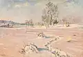 František Kaván Zimní ráno na Hlinecku (kol. 1925)