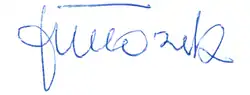 František Mrázek – podpis