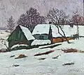 František Pečinka Pod sněhem v Luhačovicích