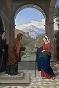 František Sequens – Panna Maria a Alžběta (1860), Galerie moderního umění v Hradci Králové (Ze sbírky biskupa Josefa Doubravy)
