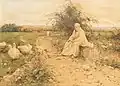 František Slabý Sv. Petr pasákem (studie, 1894)