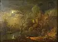 František Xaver Procházka - Nočni krajina s hradem (před 1909)
