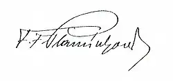 Františka Plamínková, podpis