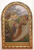 František Urban – Madona v růžích, 1910. Sbírka biskupa ThDr. Josefa Doubravy, dnes Galerie moderního umění v Hradci Králové