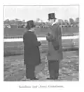 Franz Clam Gallas vpravo kolem roku 1903