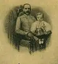 František Josef se synem Rudolfem