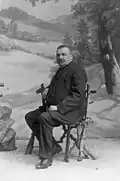 Franz v mysliveckém oděvu