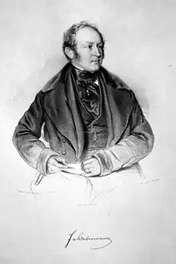 Portrétní litografie, Gabriel Decker, kolem 1840