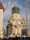 Montáž střechy kupole, 22. června 2004,