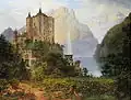 Zámek Hohenschwangau v roce 1843