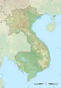 Topografická mapa Francouzské Indočíny