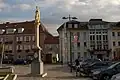 Mariánský sloup a radnice