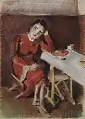 Žena u stolu
