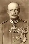 Král Bedřich August III. Saský s řádem sv Jindřicha na krční stuze a s hvězdou