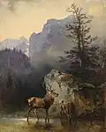 Jelen a laň u napajedla (1862), sbírka Franze Josefa I.