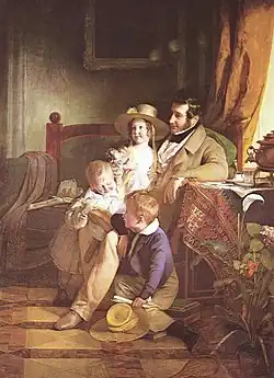 Rudolf von Arthaber s dětmi (1837)