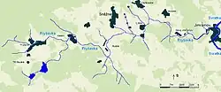 Mapa povodí říčky