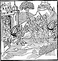 Čtyři synové Ajmonovi prchají z Paříže, inkunábule (asi 1480)