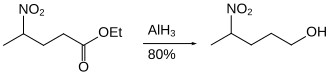 Redukce esterů hydridem hlinitým