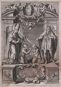 sv. Bonifác a Karloman (vpravo)