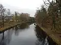 Göta kanál u města Motala