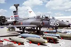 Jugoslávský G-4 Super Galeb na pařížském aerosalonu