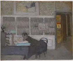 Édouard Vuillard, À la revue blanche (Portrait de Félix Fénéon), 1901