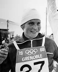 Galina Kulakovová na ZOH 1968