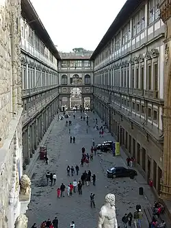 Dvůr paláce Uffizi