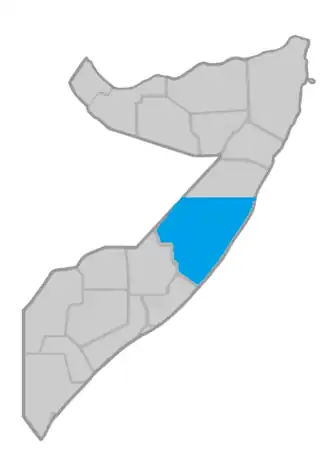 Poloha Galmudugu