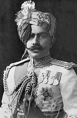 Mahárádža Ganga Singh, asi 1930